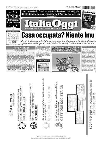 Italia oggi : quotidiano di economia finanza e politica